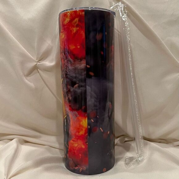 Disney Marvel Deadpool & Wolverine Insulated Tumbler Stainless Steel & Straw NEW - Picture 4 of 8